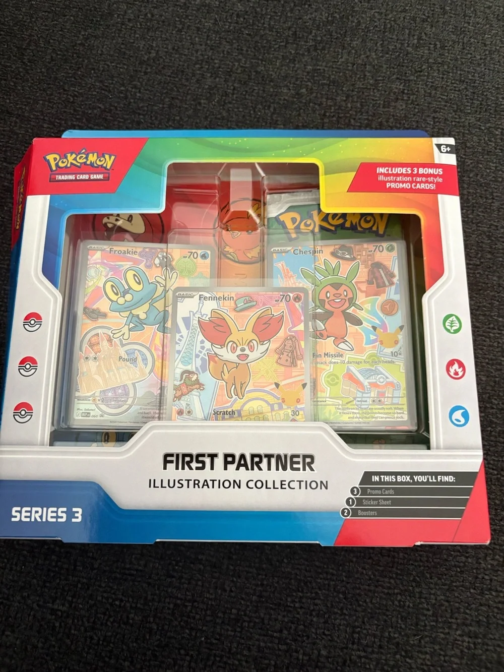 Pokémon First Partner Illustration Collection Series 3 -Froakie/Fennekin/Chespin